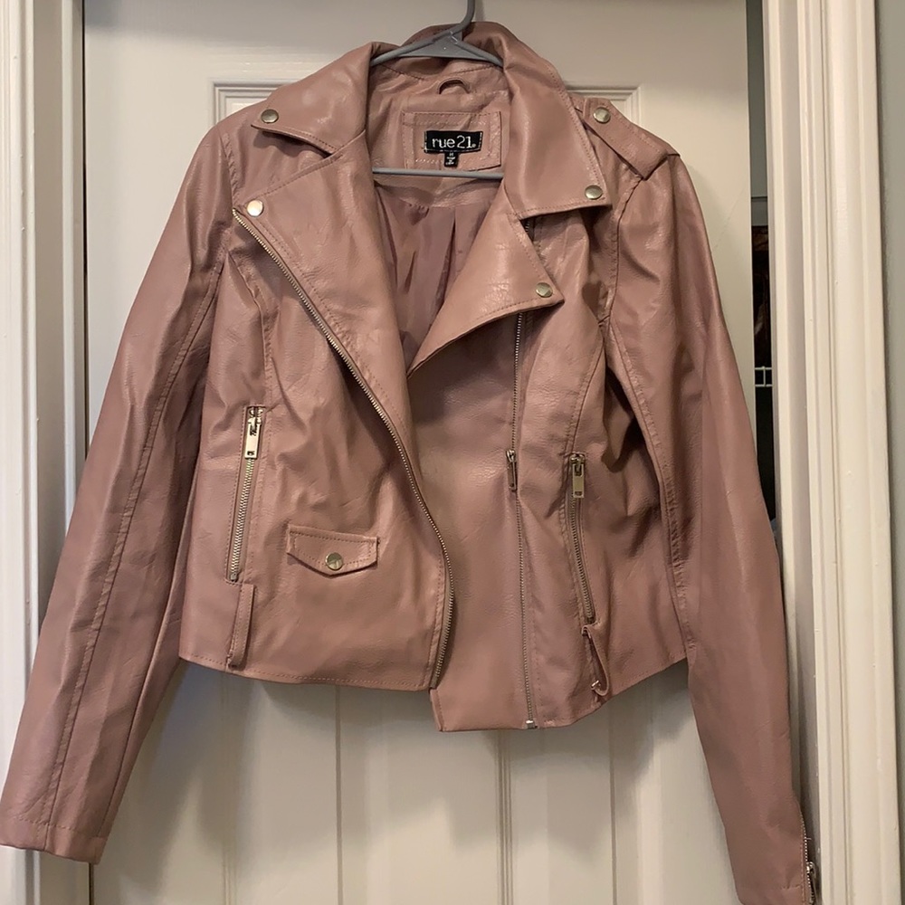Rue 21 Pink Leather Jacket